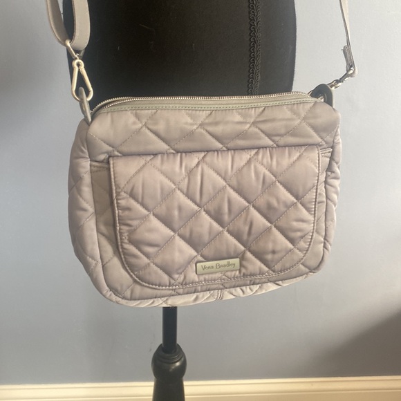 Vera Bradley Microfiber Grey Crossbody - Picture 3 of 11